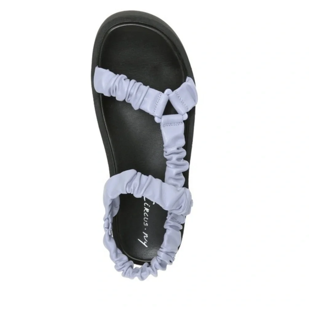 Sam Edelman Ruched Strap Sandal Light Blue